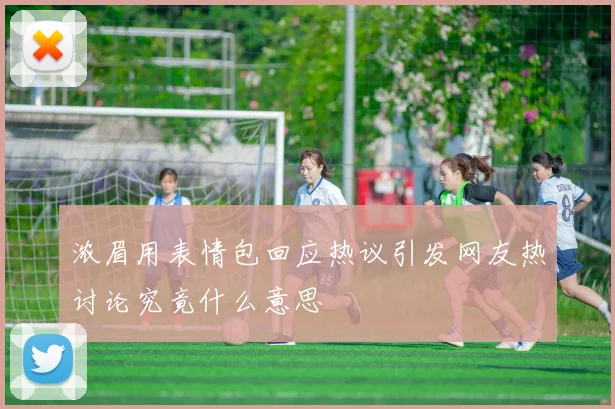 浓眉用表情包回应热议引发网友热讨论究竟什么意思